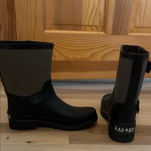 Ralph Lauren Black and Brown Boots